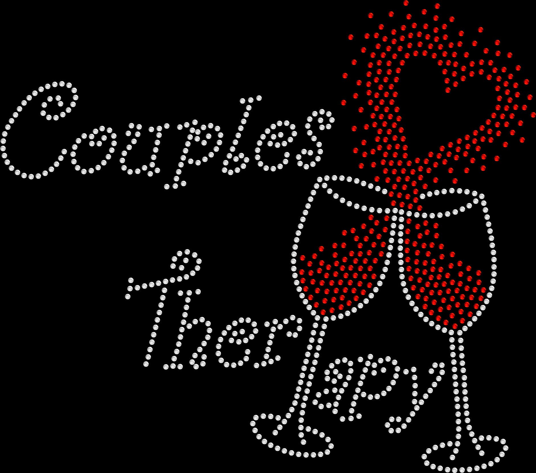 DIY Rhinestone Iron-On Transfers for Wine Glasses - Sparkle Bling Designs for Couples Therapy & Romantic Gifts - Perfect for Anniversary, Valentine's Day & Date Night Decor