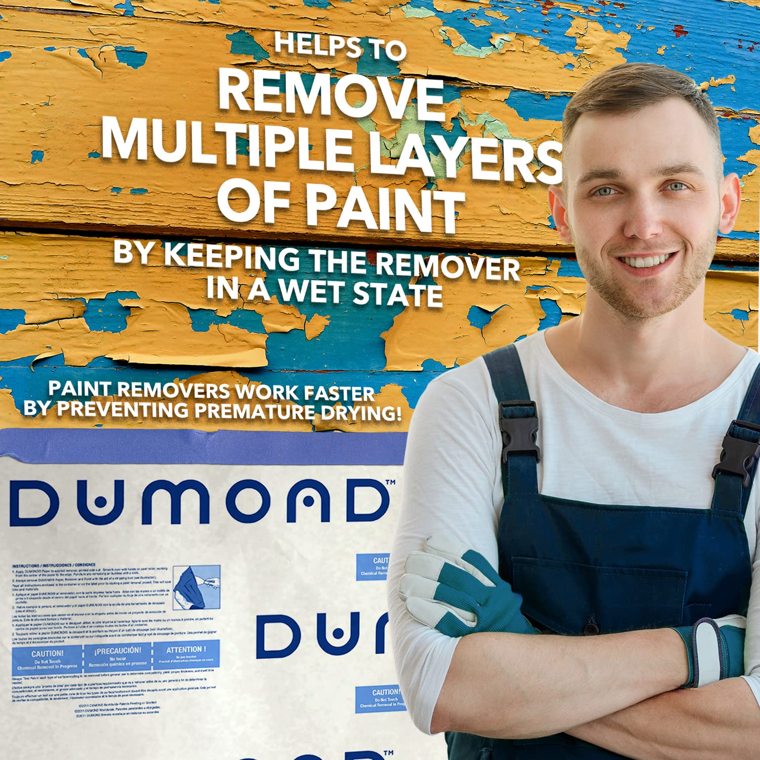 **DuMonde Laminated Paper for Paint Removers - Extends Wet State & Speeds Up Paint Removal - 13