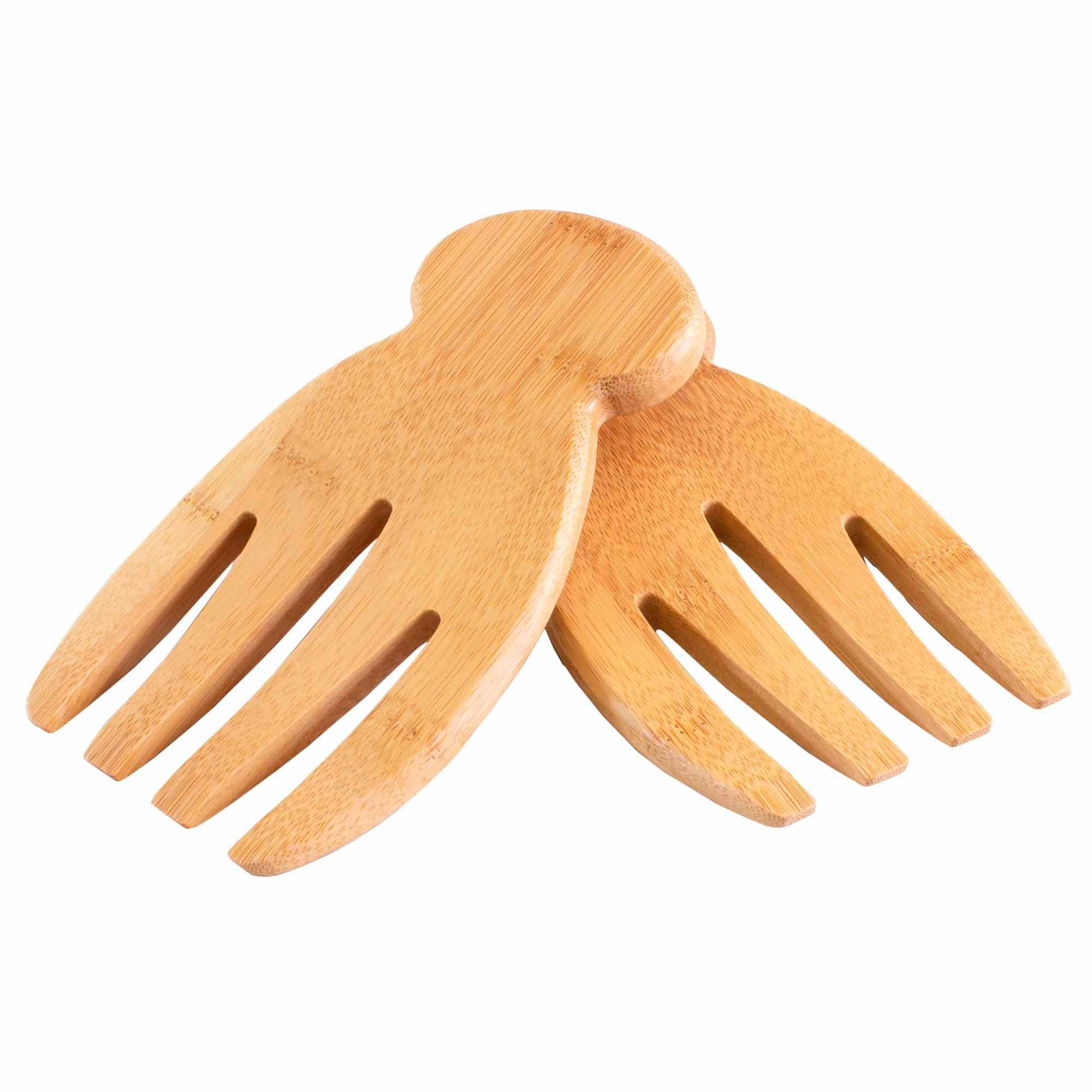 Premium Salad Hands Serving Set - Stainless Steel Salad Tongs with Ergonomic Handle - Perfect for Tossing, Serving, and Mixing Salads, Pasta, and Vegetables at BBQs, Picnics, and Family Dinners