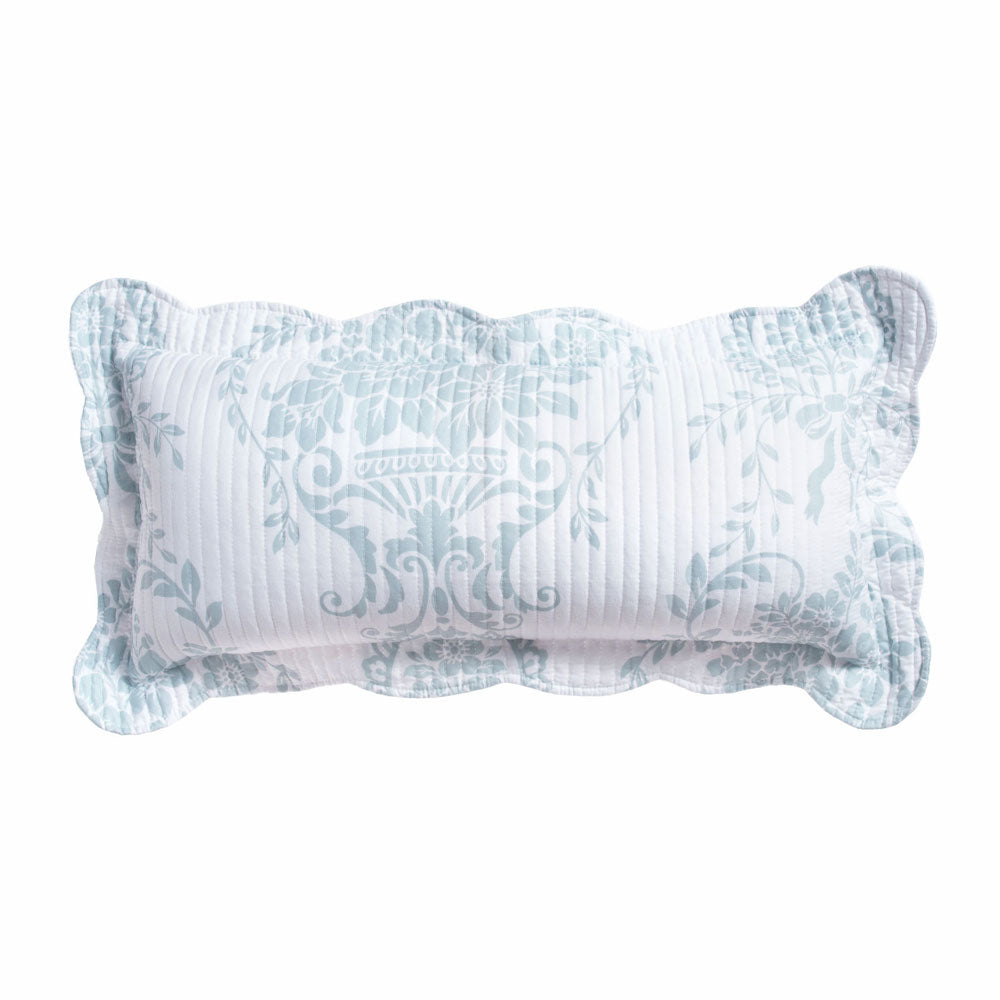 Florence Blue Long Filled Cushion - Soft Decorative Throw Pillow for Sofa, Bed & Home Decor | Perfect for Living Room, Bedroom & Nursery