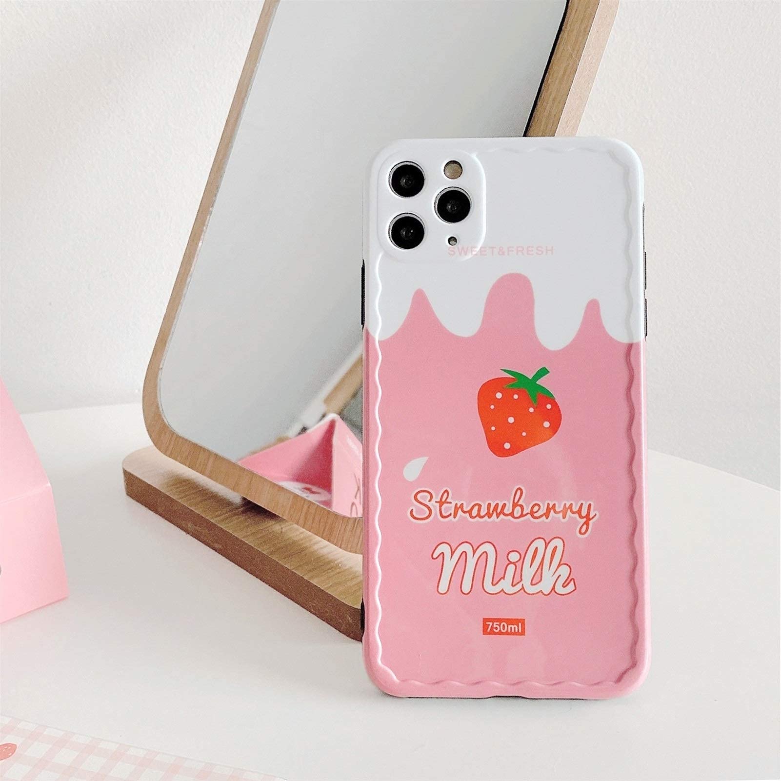 Stylish Strawberry Fruit Design Soft Silicone Phone Case for iPhone XR - Cute Protective Cover for iPhone 11 Pro Max, X, XS Max, 7, 8 Plus - Perfect for Daily Use, School, Work & Travel