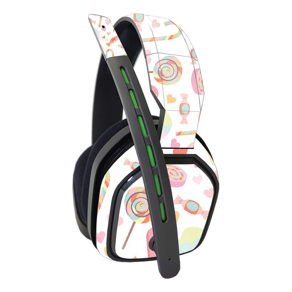 MightySkins Glossy Glitter Skin for Astro A10 Gaming Headset - Candy Bash | Protective & Durable High-Gloss Finish | Easy to Apply & Remove | Made in USA | Perfect for Gamers & Streamers
