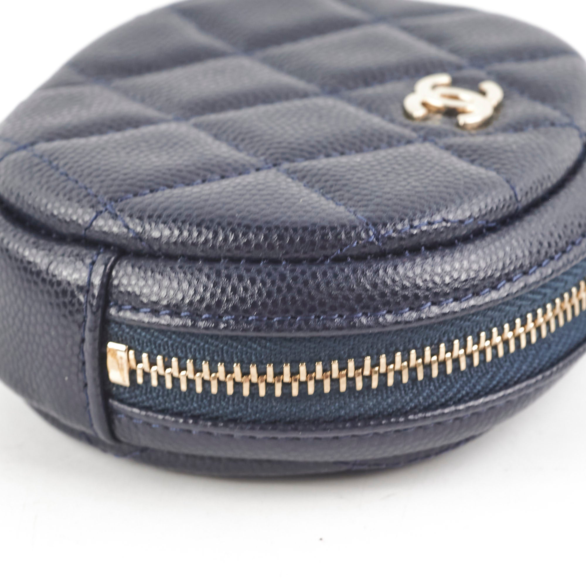 Chanel Caviar Leather Coin Purse - Navy Blue Luxury Wallet for Women | Perfect for Everyday Use, Travel & Gift Giving