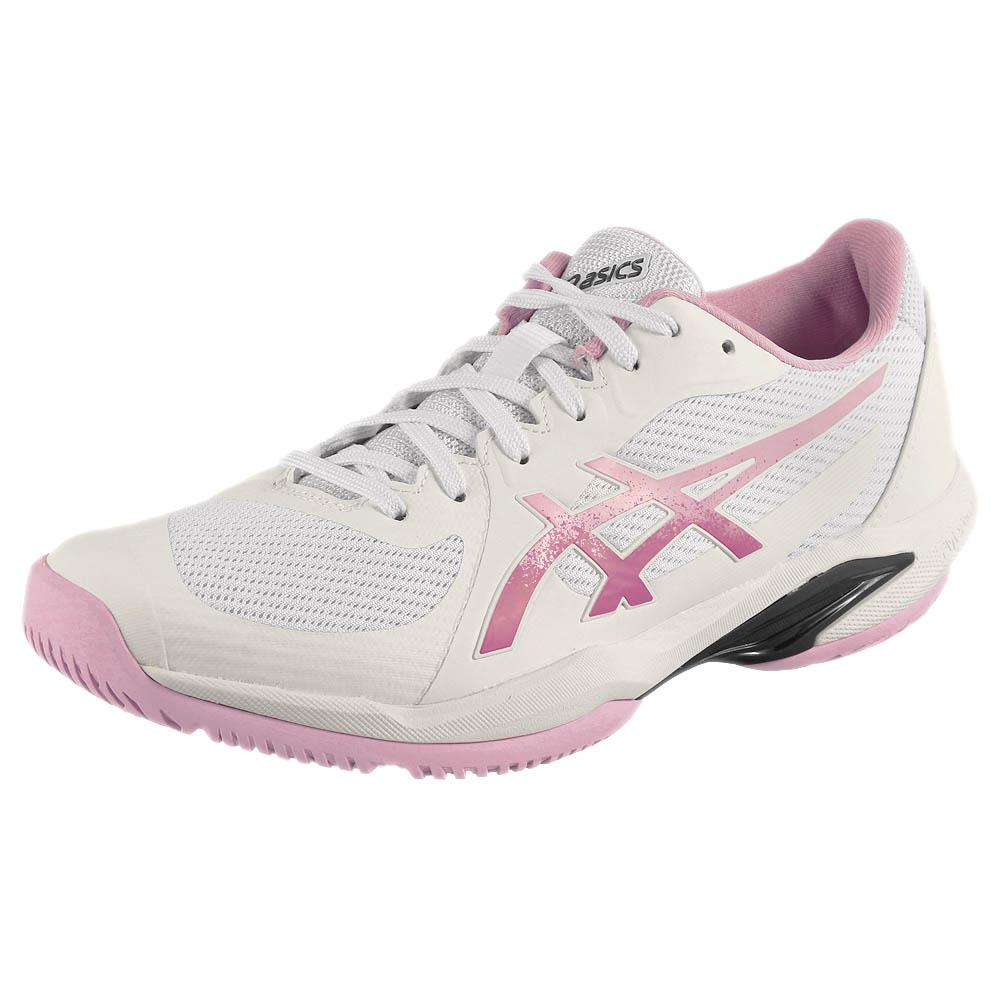 Asics Women's Solution Swift FF 2 Tennis Shoes - White/Ube | Lightweight & Breathable Court Shoes for Women | Perfect for Competitive Matches & Training Sessions