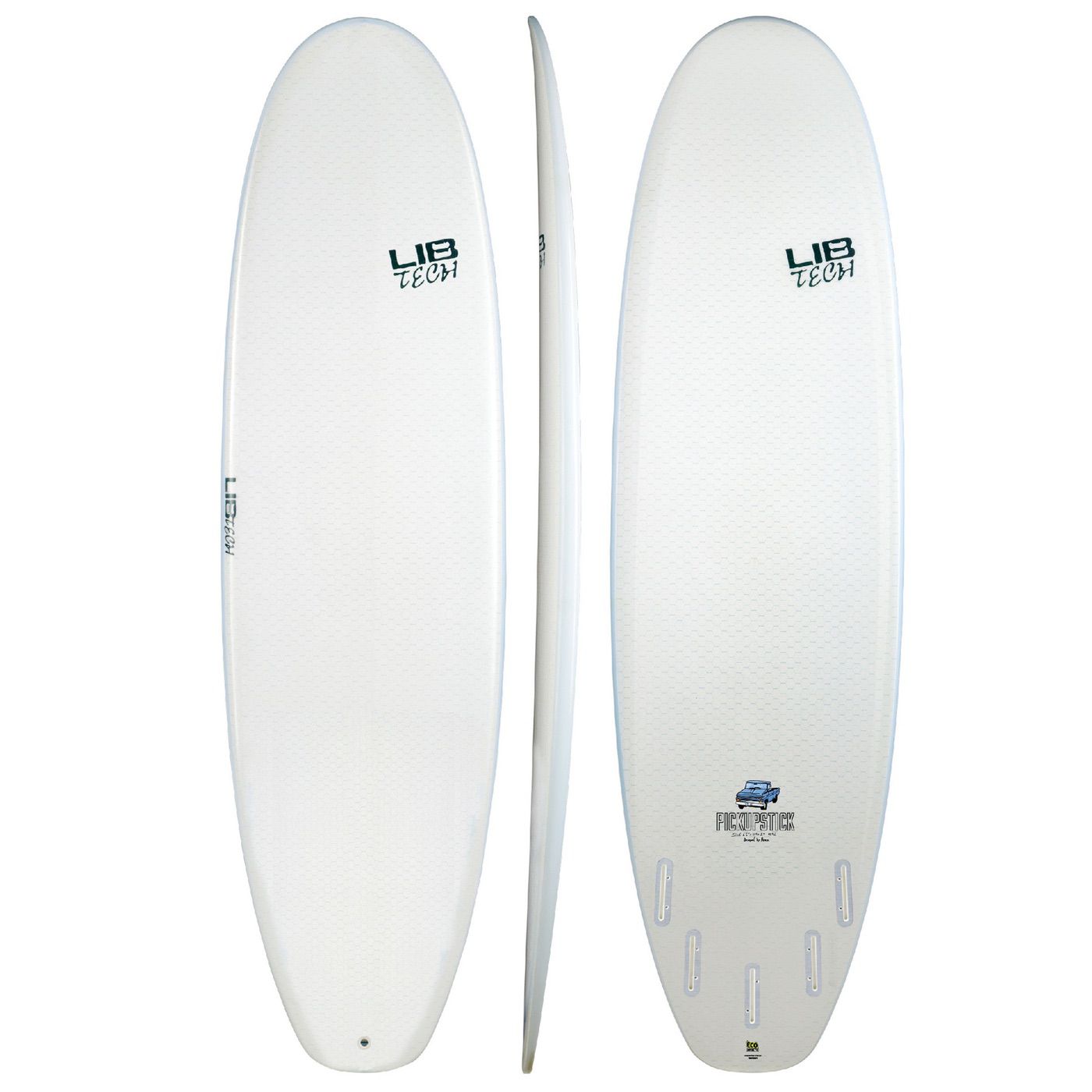 Libtech Pickup Stick 6'6 Surfboard - FCSII Compatible Surf Board for All Skill Levels | Perfect for Small Waves and Beach Breaks