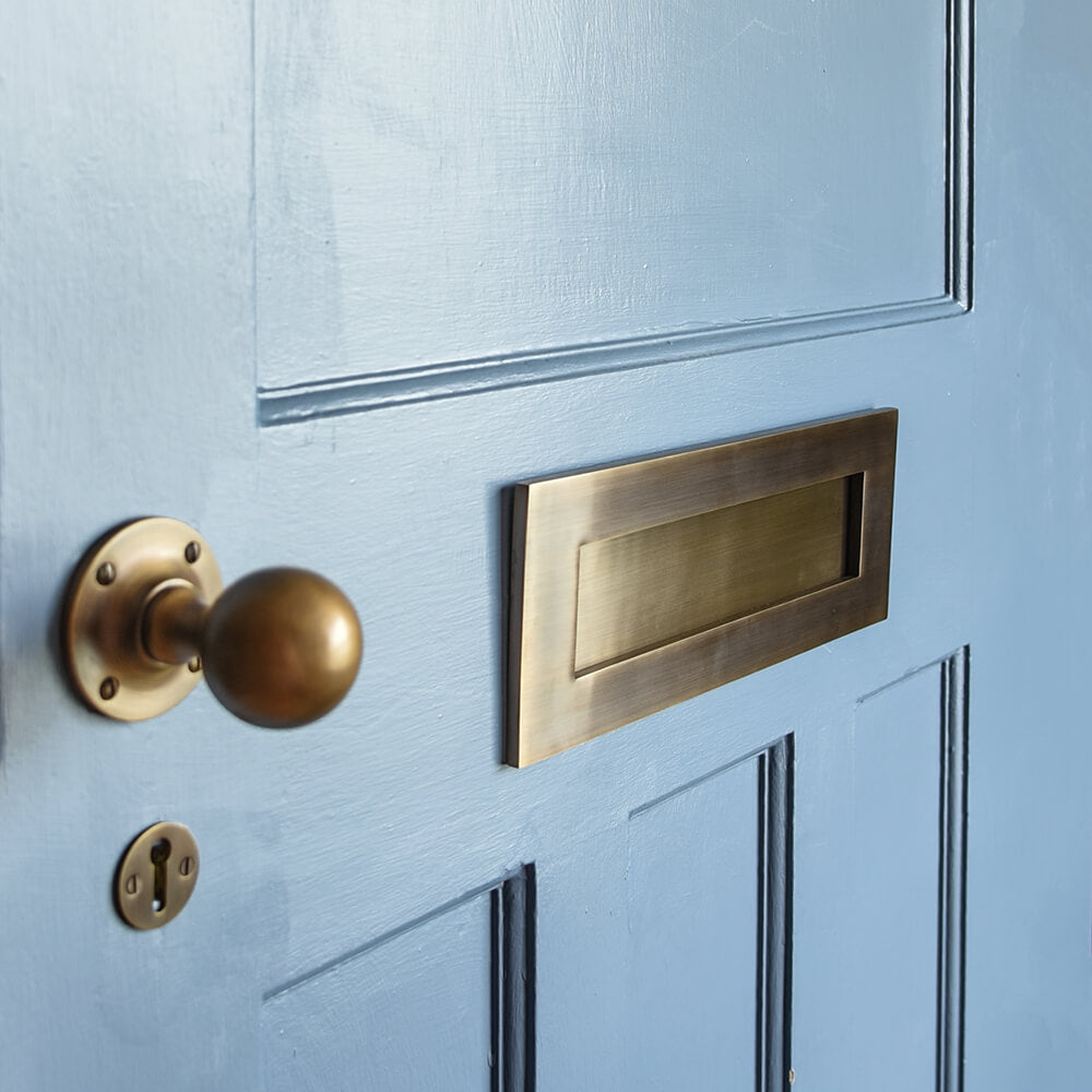 Vintage Brass Round Escutcheon Plate - Exposed Style for Door Hardware | Perfect for Classic Home Decor & Restoration Projects