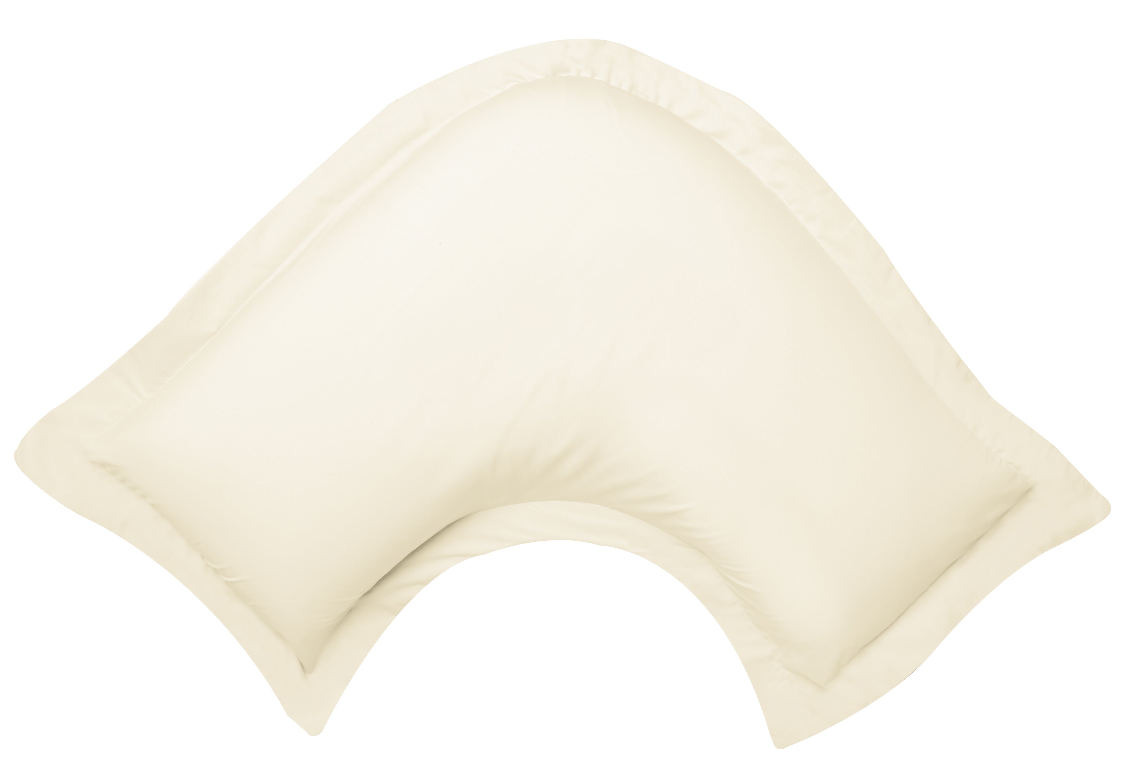 Logan & Mason 300 Thread Count Tri V Shape Pillowcase Set - Black, Cream, Linen, Sky, White | Soft & Breathable Bedding | Perfect for Home, Hotel, or Travel Use