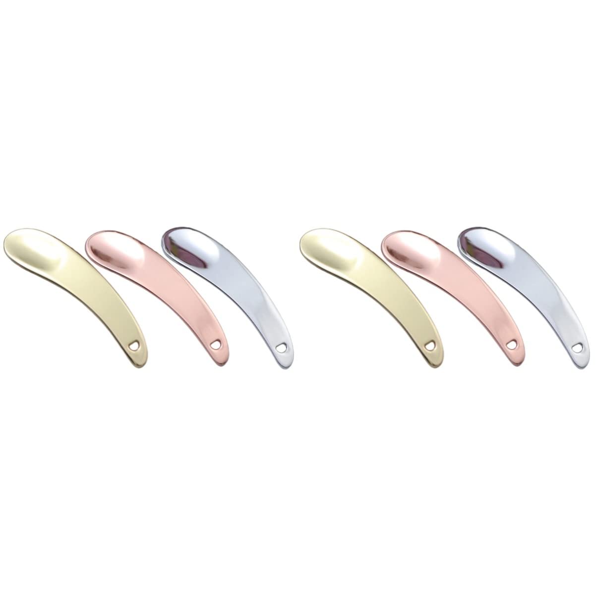 FRCOLOR 6-Piece Stainless Steel Makeup Scoop Set - Mini Cosmetic Spatula for Facial Masks, Creams & Beauty Products | Perfect for DIY Skincare, Salon Use & Travel Kit Essentials