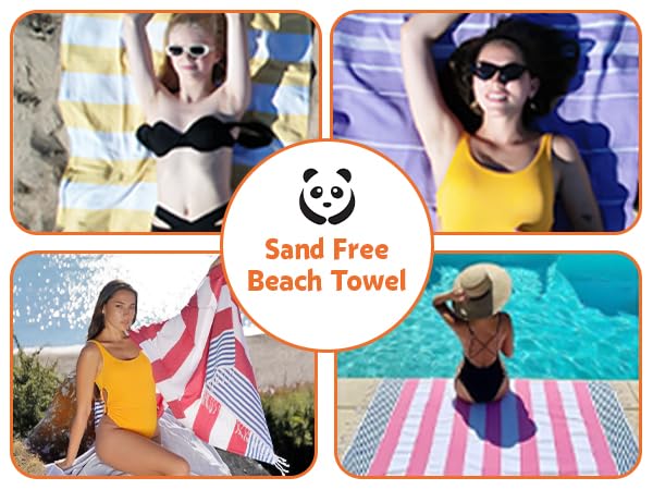 HAVLULAND Oversized Turkish Beach Towels - 100% Cotton, Large Bath & Pool Towels, Quick Dry, Absorbent, Sand-Free, Lightweight for Travel - Perfect for Beach, Pool, Gym & Summer Outings (Set of 15)