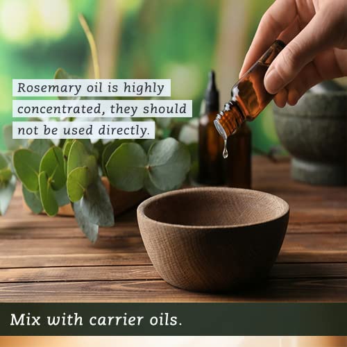 Seyal 100% Pure Rosemary Essential Oil - Natural Therapeutic Grade for Hair Growth, Skin Care & Aromatherapy | Highly Concentrated Fragrance Oil for Diffusers, Candles, Soap Making | Relaxing Aroma for Spa, Yoga & Home Use (15ml)