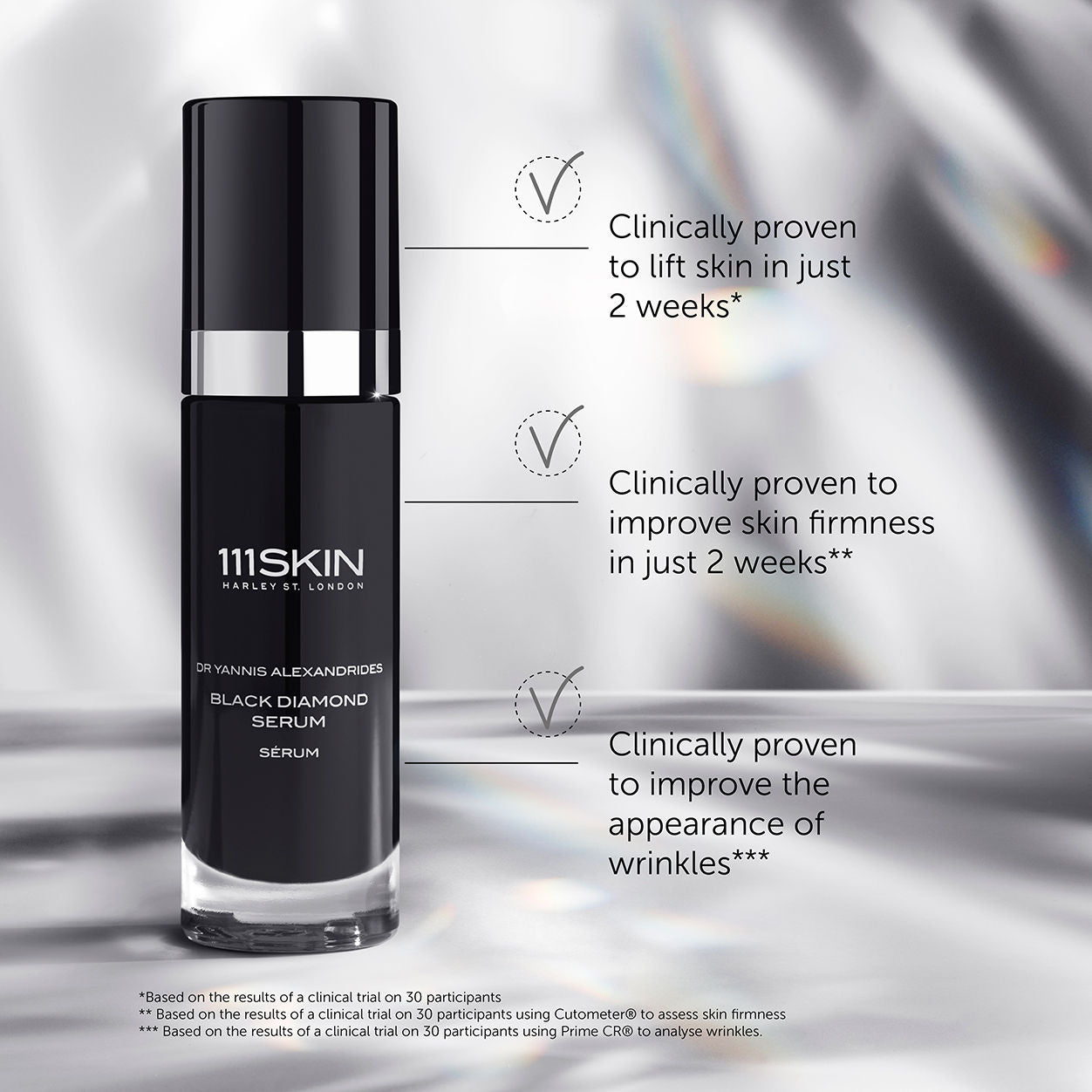 Black Diamond Anti-Aging Serum for Face - Dark Spot Corrector & Wrinkle Treatment - Perfect for Night Skincare Routine & Daily Hydration