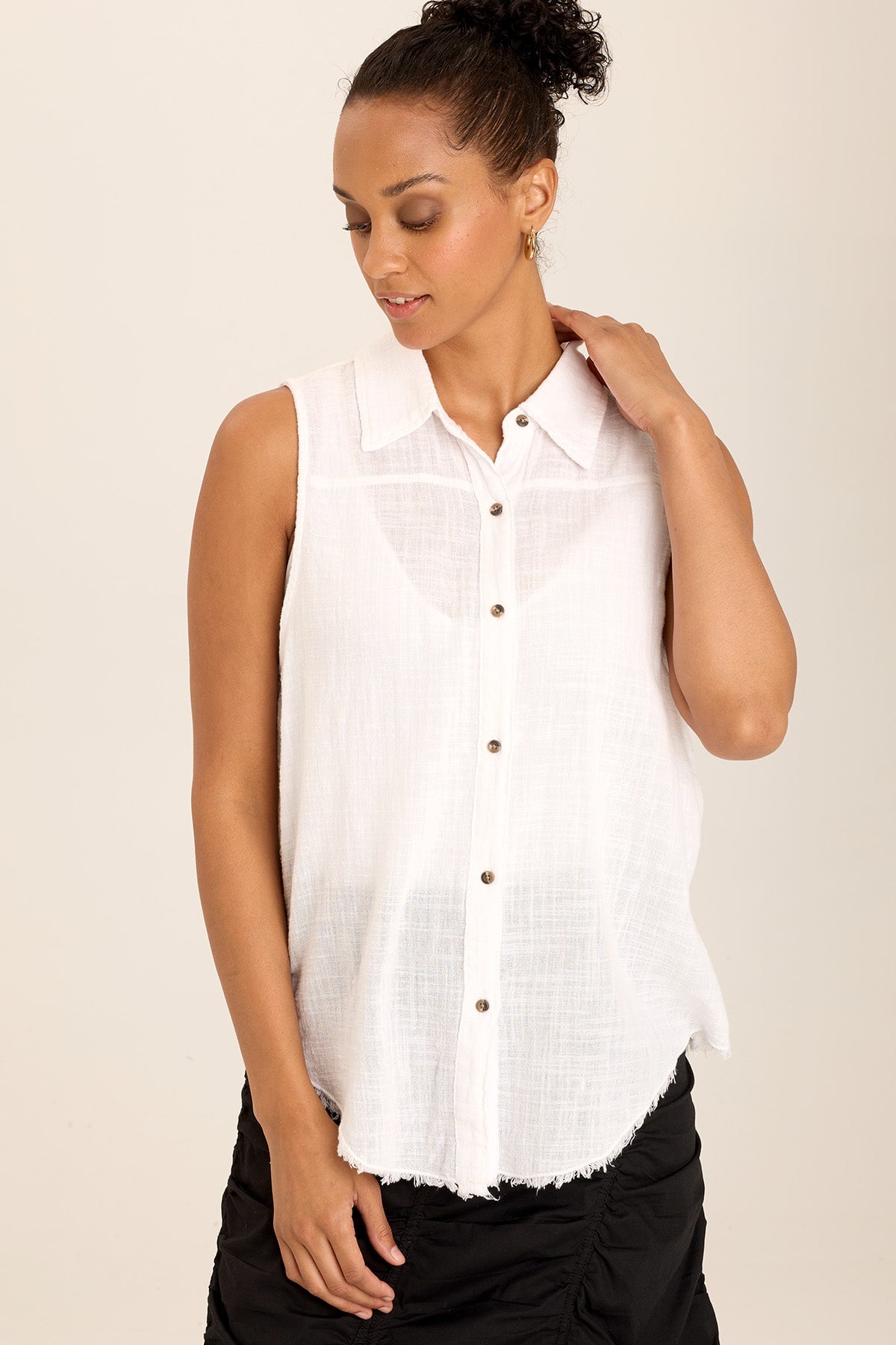 Otto Top White - Stylish Women's Blouse for Casual & Office Wear | Perfect for Everyday Outfits & Professional Looks