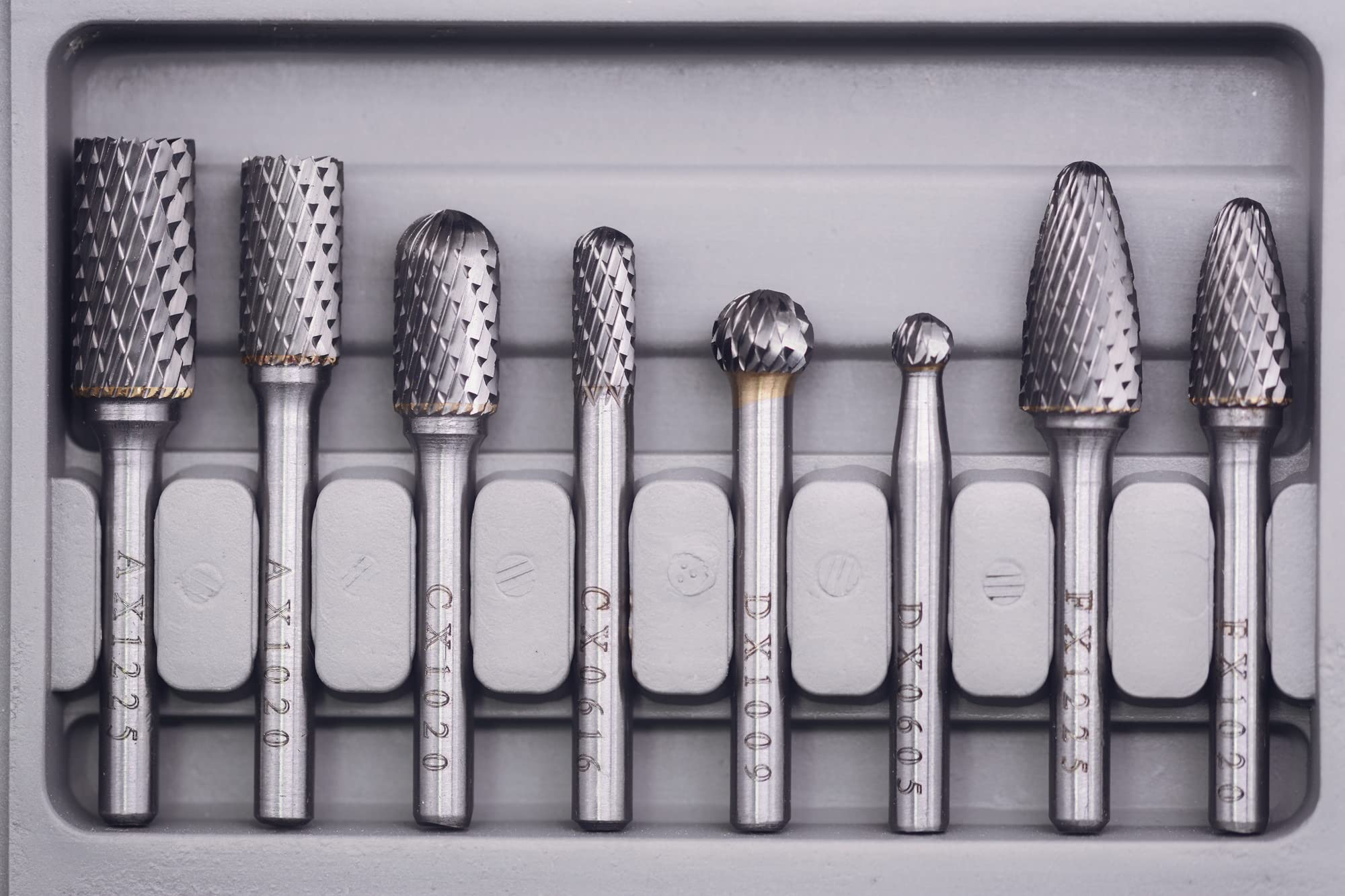 8pcs Tungsten Carbide Burrs Set - 1/4