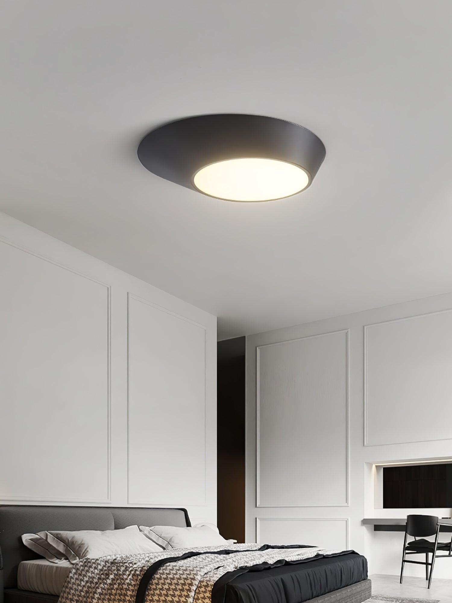Modern Angled Ceiling Light Fixture - Adjustable LED Flush Mount for Kitchen, Bedroom & Hallway - Energy Efficient Indoor Lighting Solution