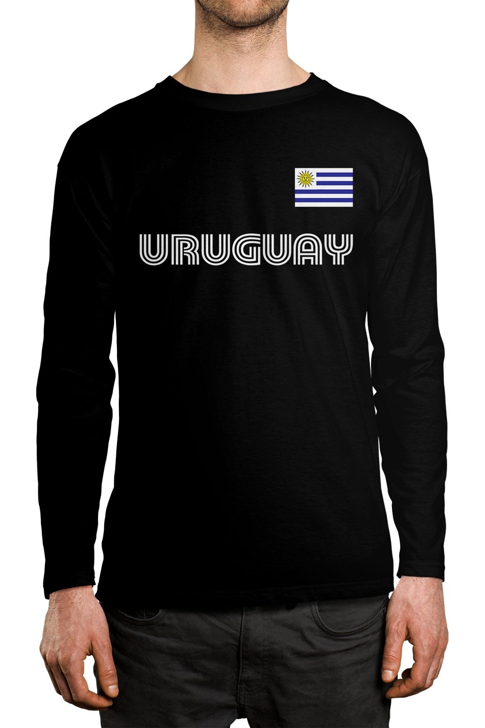 Authentic Uruguay Soccer Jersey for Men - Long Sleeve Football Shirt | SpiritForged Apparel | Match Day & Fan Wear