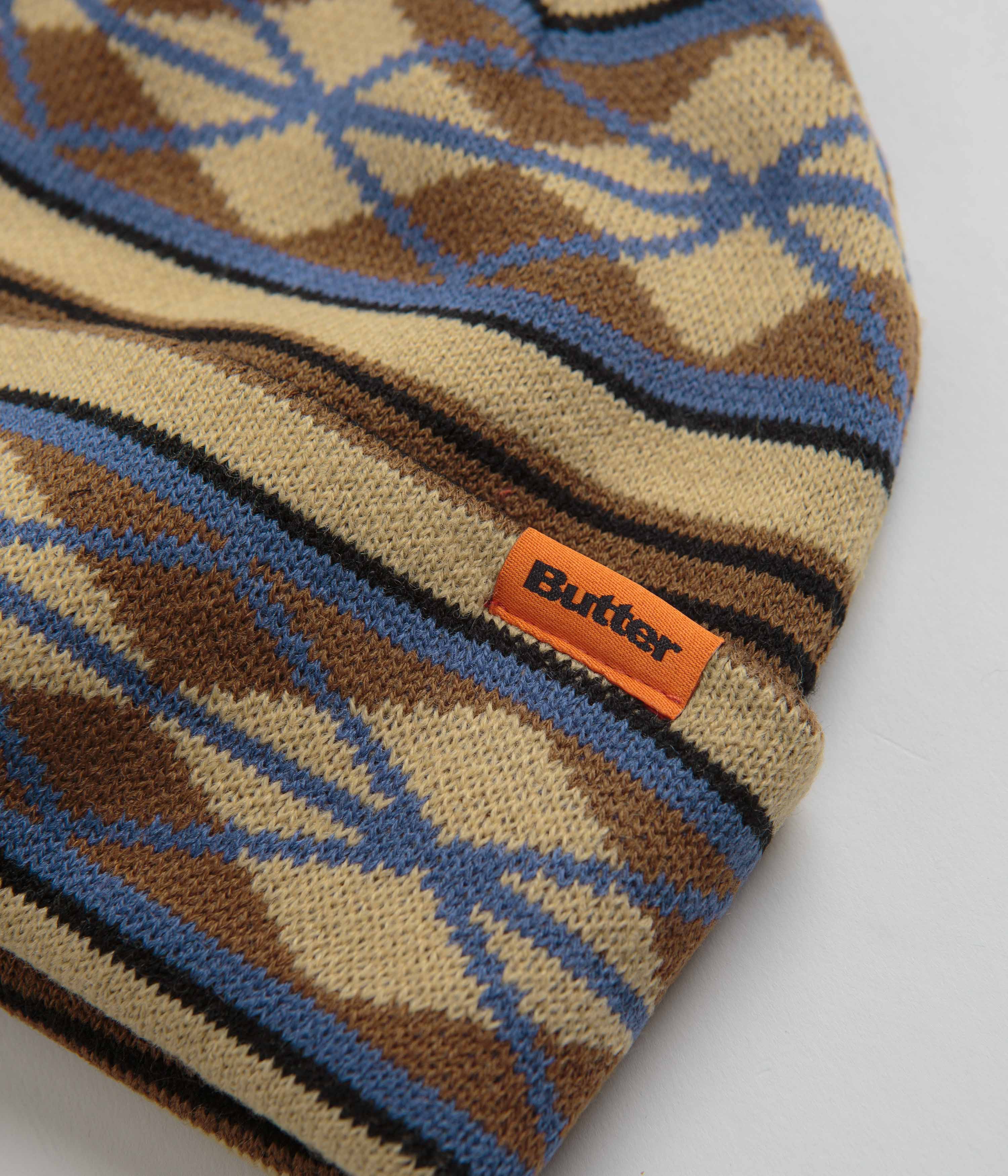 Butter Goods Wilson Cuff Beanie - Soft Winter Hat for Men & Women, Warm Knit Beanie in Brown - Perfect for Skiing, Snowboarding & Outdoor Activities