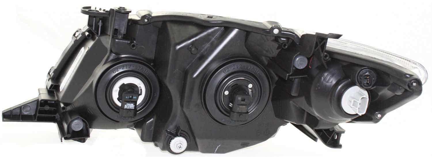 Toyota Corolla 2009-2010 Headlight Assembly - Driver & Passenger Side Halogen Replacement with Bulbs | Black Housing | Fits North American Models | Replaces OEM# 8111002680 8115002680 | Perfect for Night Driving & Vehicle Restoration Projects