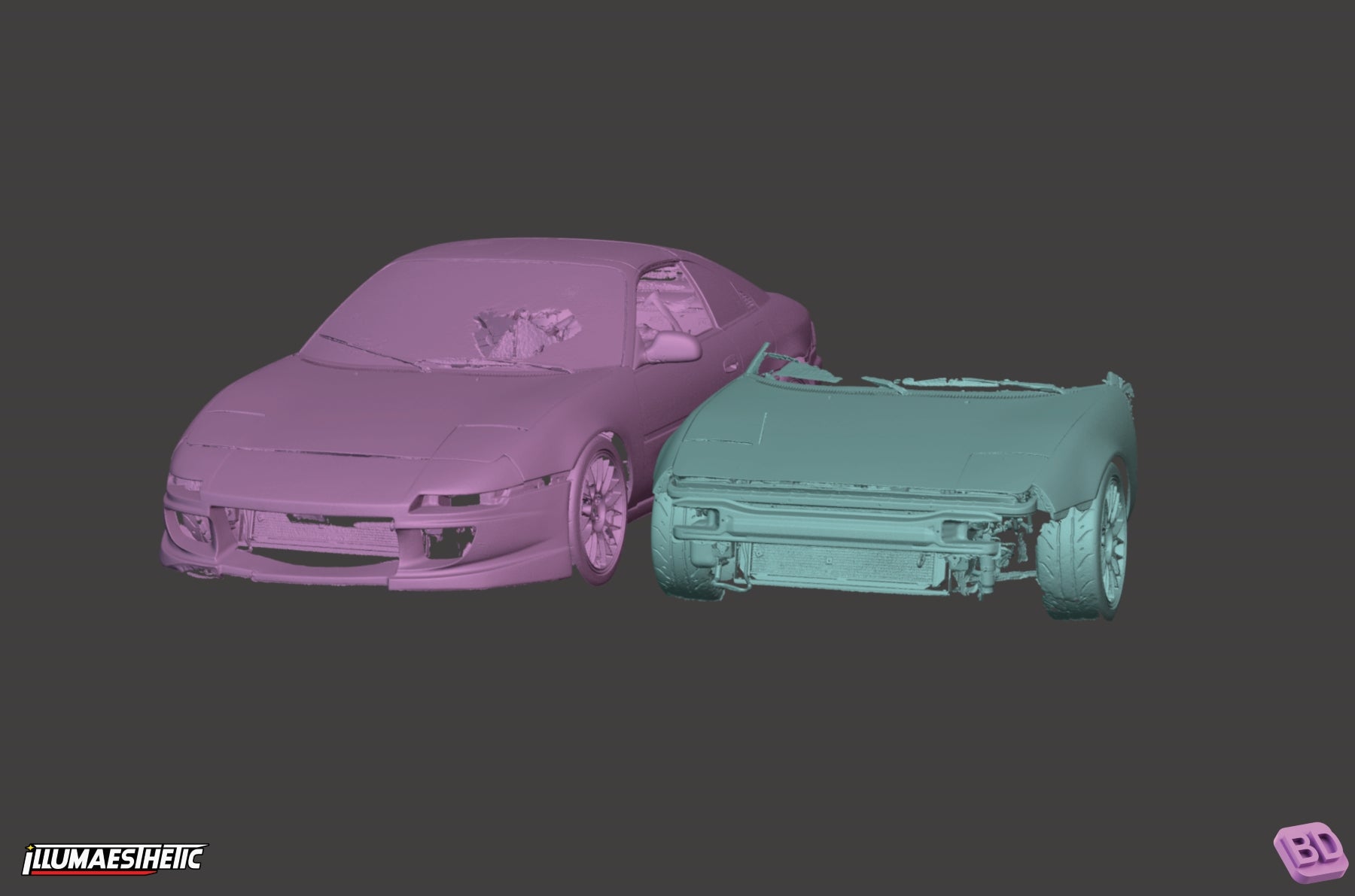 Toyota MR2 SW20 3D Scan Model (1989-1999) - Perfect for Car Restoration, 3D Printing & Automotive Design Projects