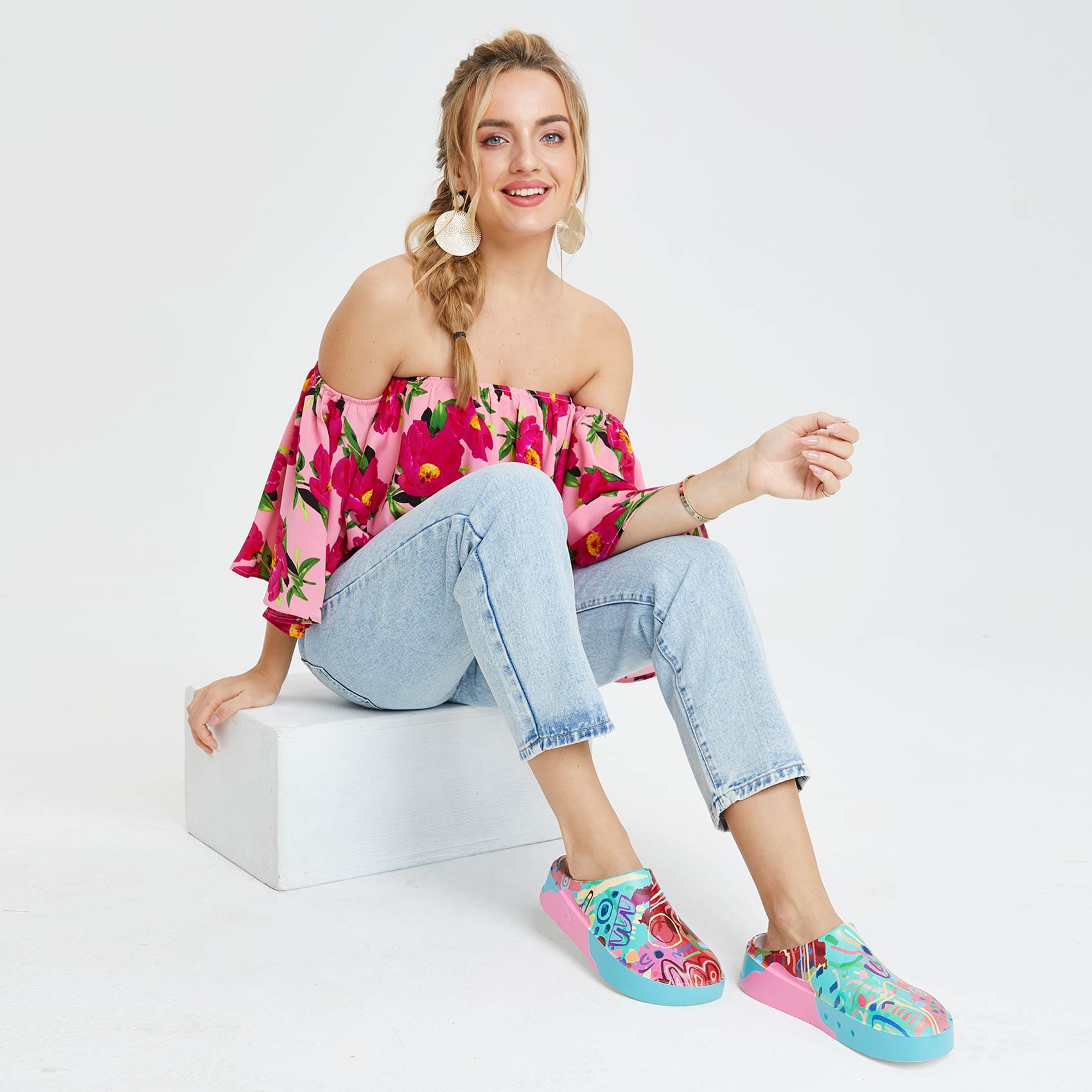 Spring Sprout Tenerife Women's Floral Summer Dress - Lightweight Boho Maxi Dress for Beach Vacation, Garden Party & Casual Outings