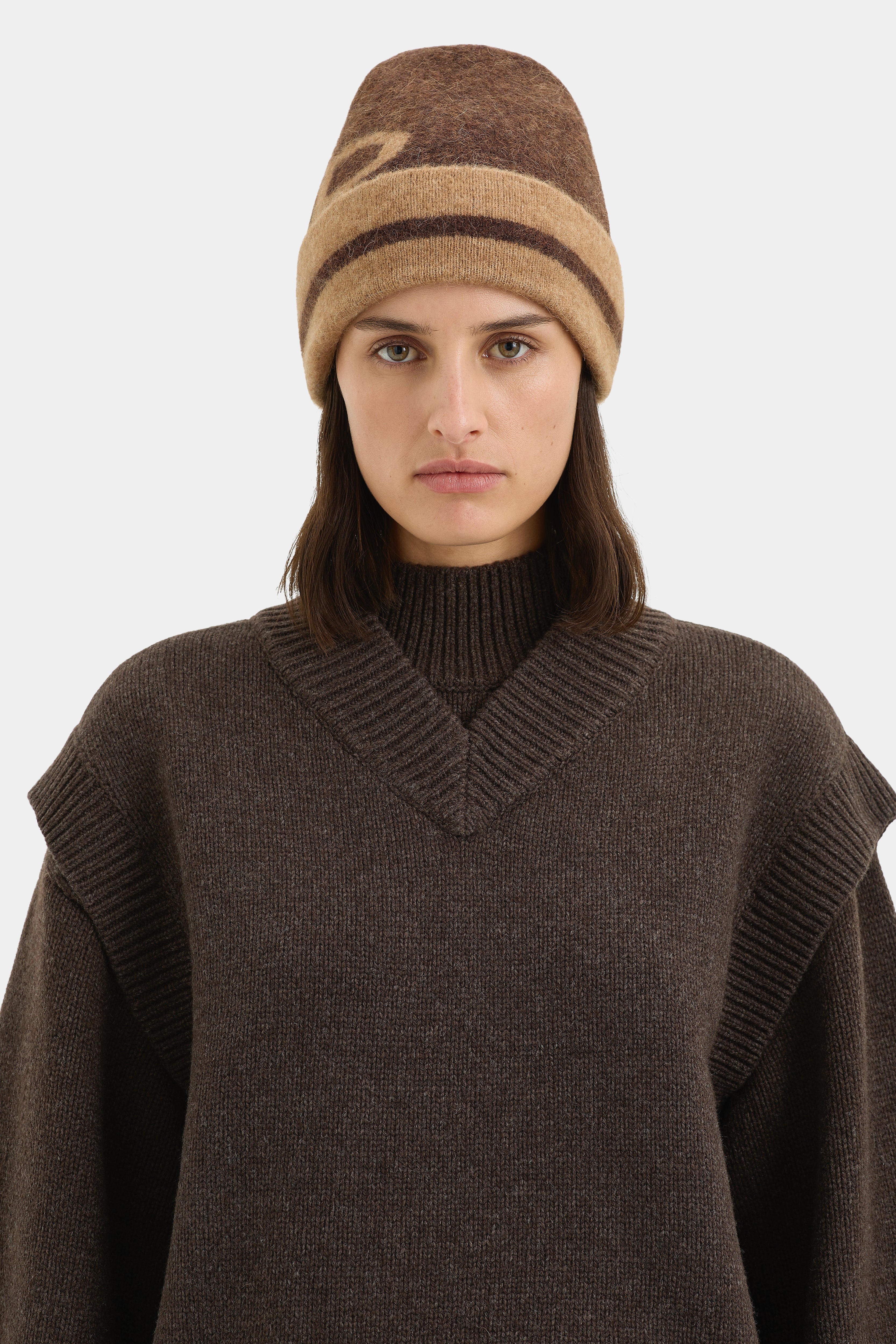 Angelo Beanie Hat for Men & Women - Soft Knit Winter Beanie in Chocolate Brown - Perfect for Skiing, Hiking, and Cold Weather Activities