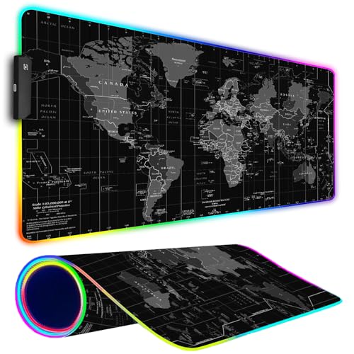 05 Black World Map