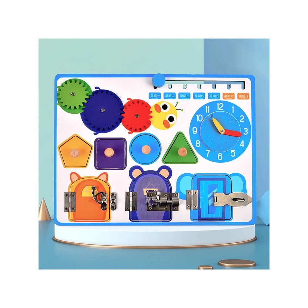 Educational Clock Toy for Kids - Learning Time Telling, Hand-Eye Coordination & Early Childhood Development - Perfect for Preschool Classroom, Homeschooling & Montessori Activities
