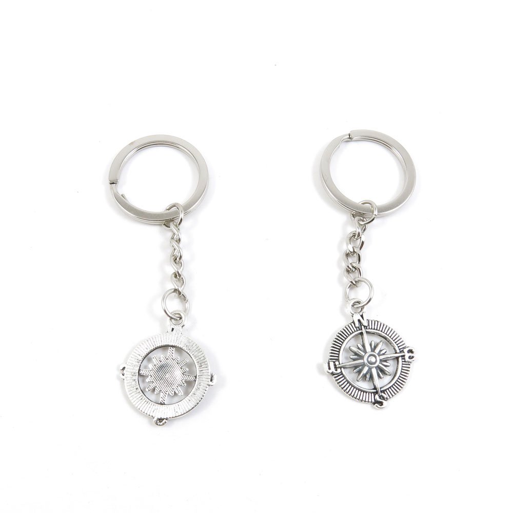 Stylish Compass Keychain - Fashion Jewelry Keyring for Car, Door & Keys - Bulk Wholesale Supplier (M3HR6) - Perfect for Travel, Gifts & Everyday Use