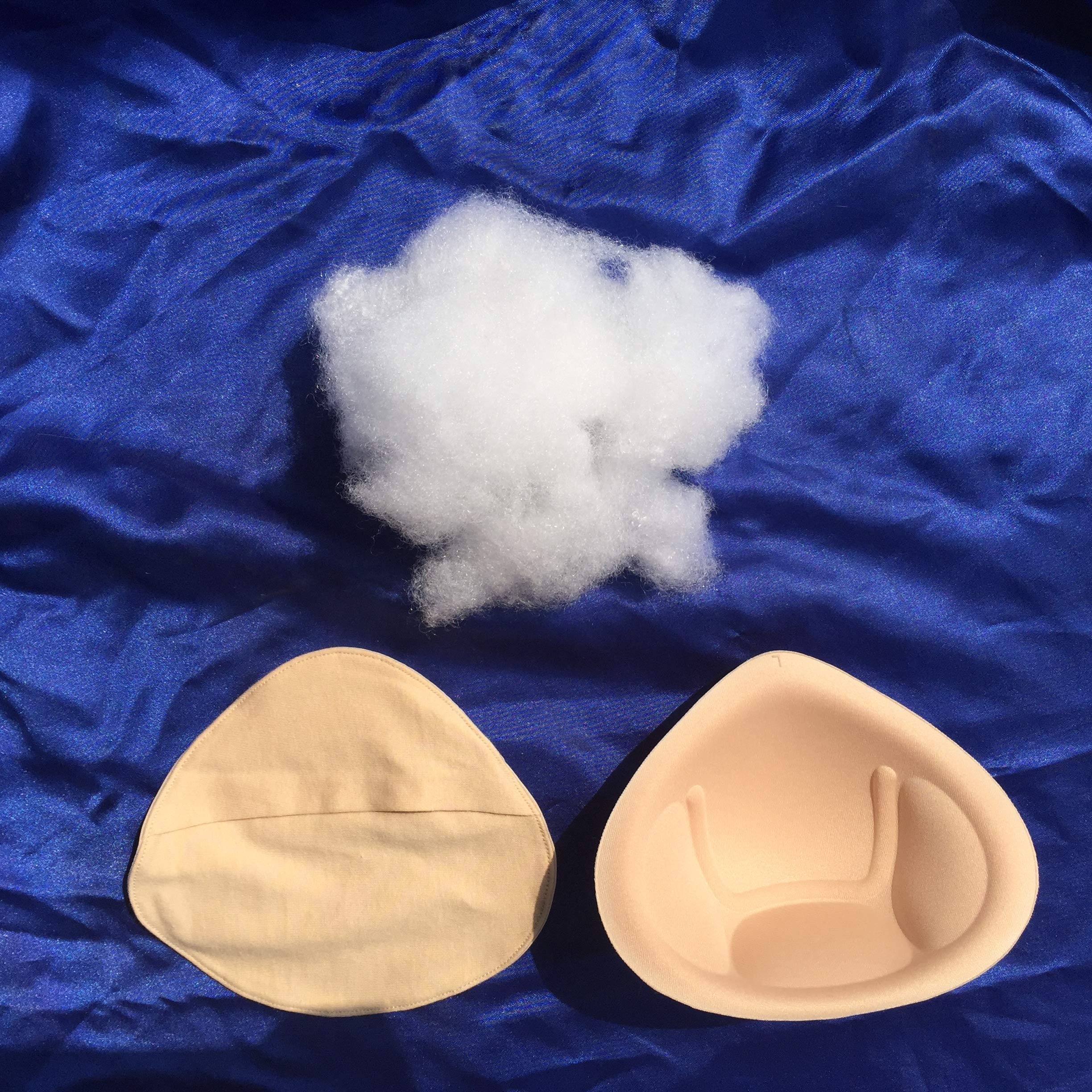 Soft Comfortable Temporary False Cotton Breast Forms for Post-Surgery Recovery - Comfortable Prosthetic Breast Pads for Mastectomy Patients - Ideal for Daily Wear, Swimming, and Special Occasions