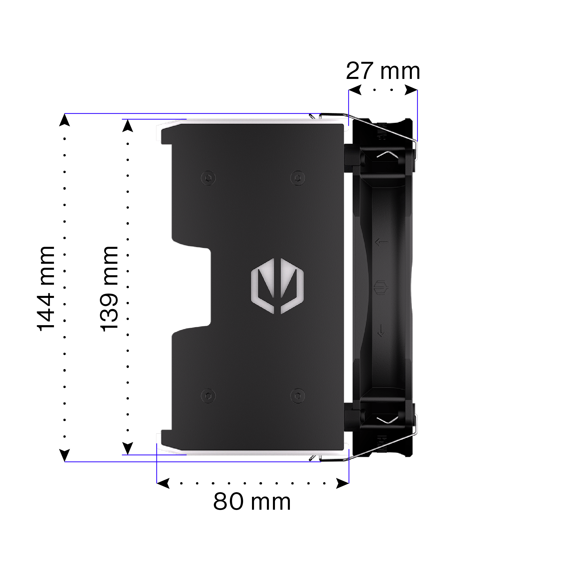 Endorfy Fortis 5 ARGB CPU Air Cooler with 120mm Fan - High Performance PC Cooling for Intel/AMD - Perfect for Gaming Rigs & Workstations (EY3A010)