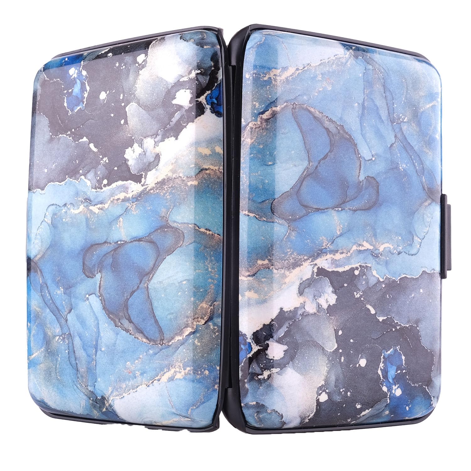 Slim RFID Aluminum Wallet Card Holder for Men & Women - Travel & Business Use