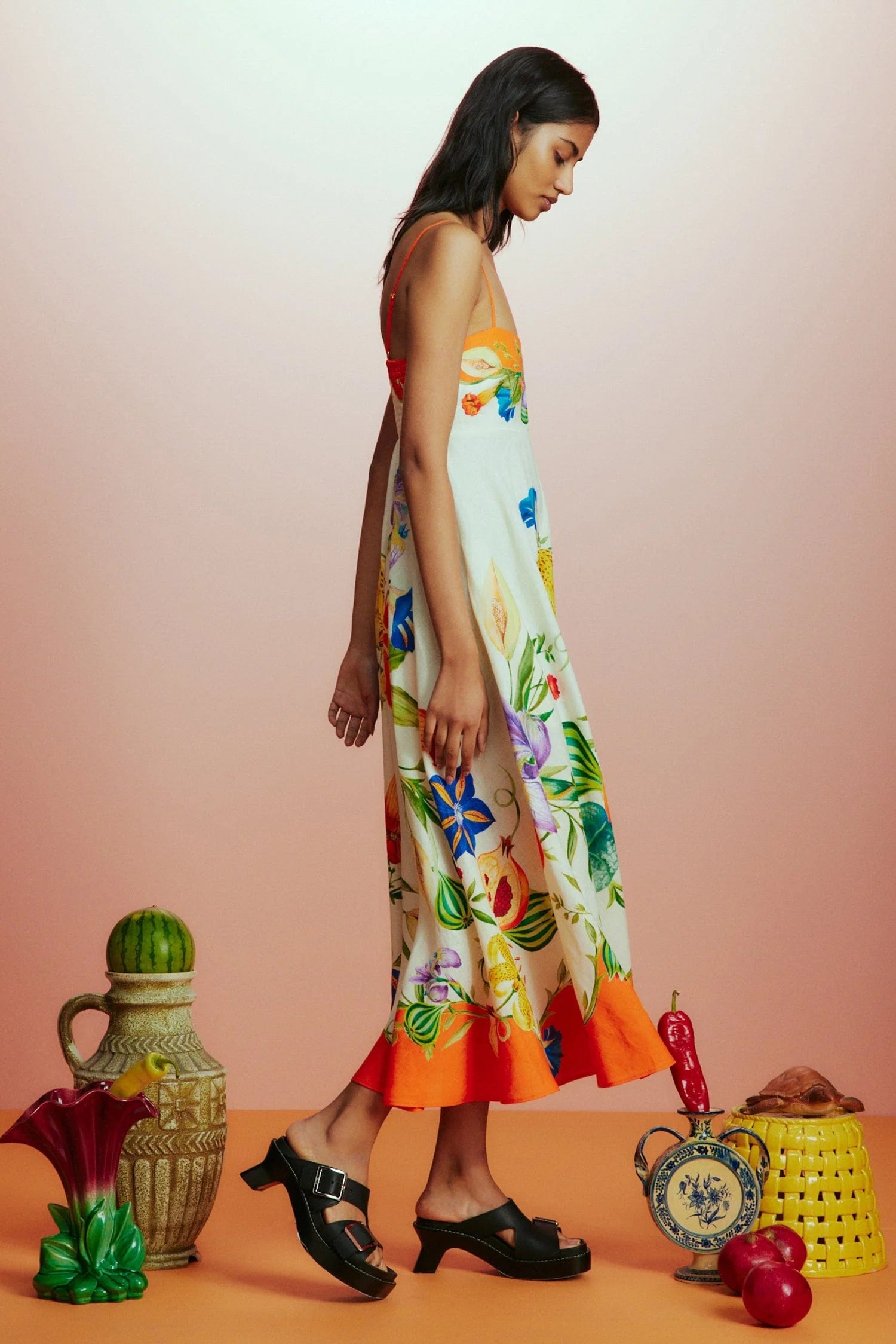 Floral Print Sundress for Women - Summer Beach Dress with Pockets - Perfect for Vacation, Pool Party, and Outdoor Activities