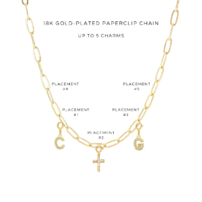 Elegant Charm Necklace with Assorted Charms - Perfect for Gifts, Parties & Everyday Wear | $48.00