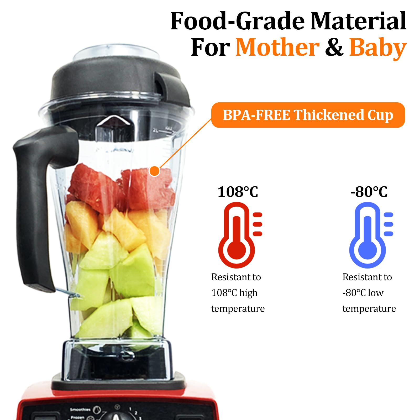 Vitamix 64oz Replacement Blender Pitcher - Compatible with Classic C-Series 4500, 5000, 5200, 6000, 6300 Models - Perfect for Smoothies, Soups & Nut Butters - 60865, 62828