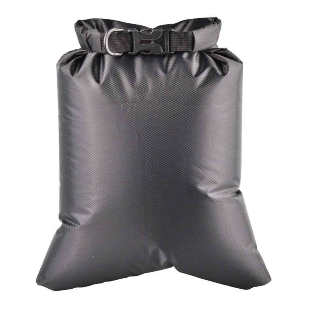 BESPORTBLE 5-Piece Waterproof Dry Bag Set - Lightweight Compression Sack for Kayaking, Camping, Boating, Hiking & Beach (1.5L, 2.5L, 3L, 4L, 8.5L) - Portable Gear Storage Pouch for Outdoor Activities, Travel & Water Sports (Black)
