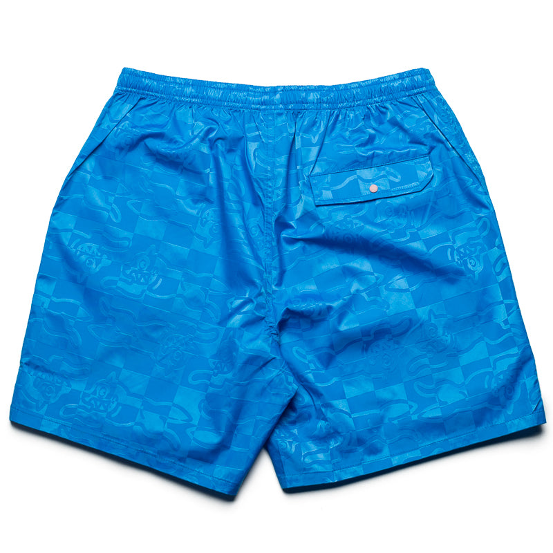 French Blue Ice Cream Running Check Shorts - Lightweight & Breathable for Men's Workout, Jogging, and Gym Training
