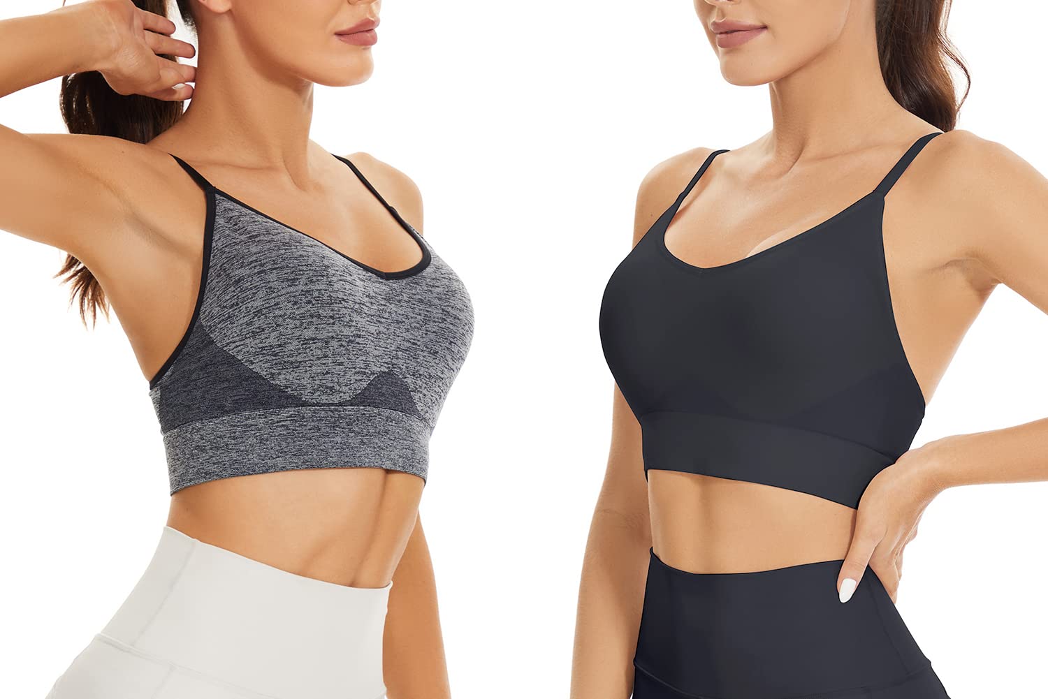 SEGRILA Women's Sports Bra - Padded Racerback Workout Yoga Bras with Adjustable Straps for Running, Gym & Activewear | High Support Comfort for Fitness & Daily Wear