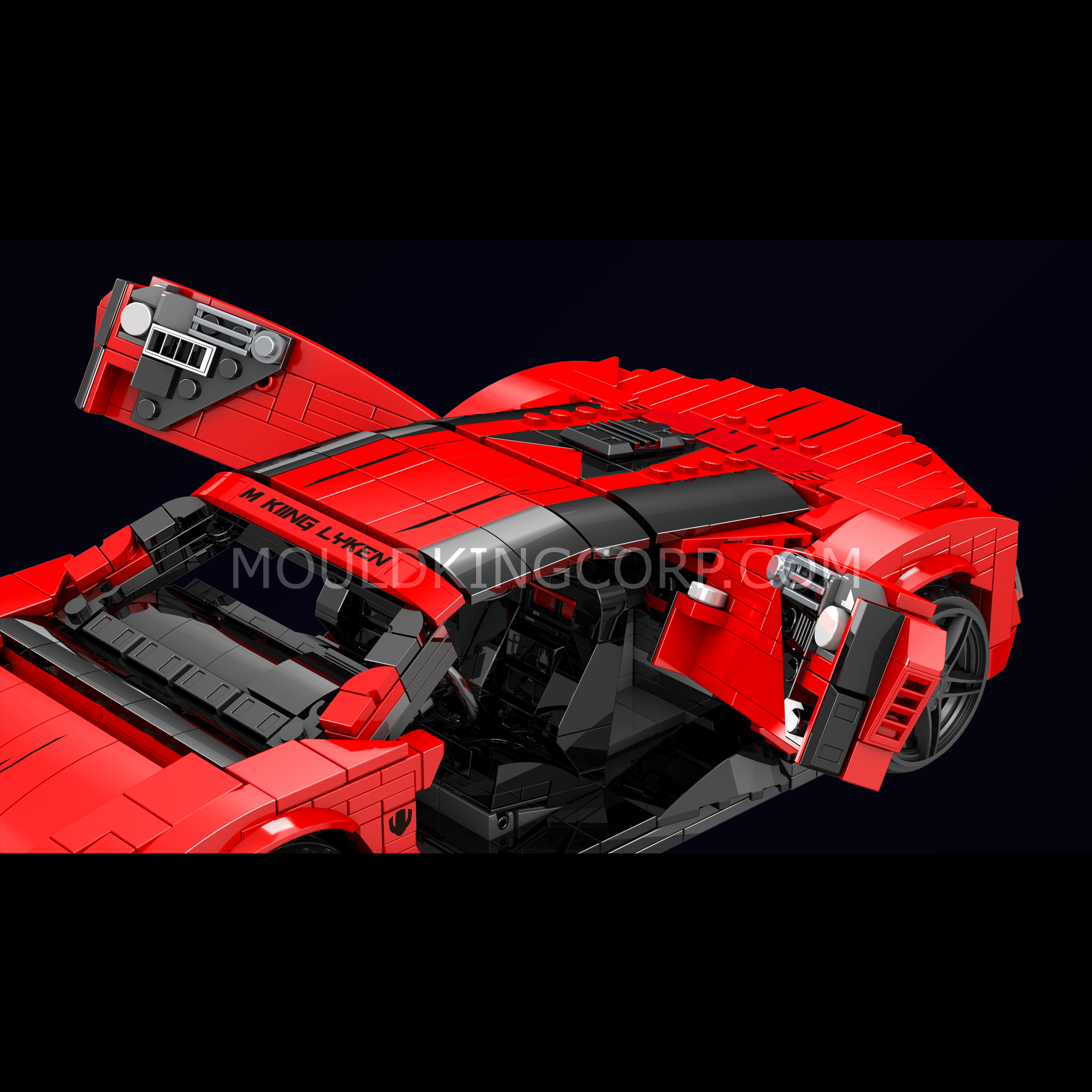 Mould King 10117 Liken Hypersport Car Model Building Set - 1,311 Piece Sports Car Construction Toy Kit for Adults & Kids | DIY Engineering Project, Gift Idea for Car Enthusiasts, Home Office Decoration