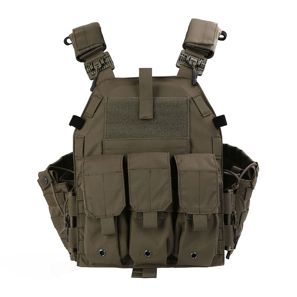 Emersongear Quick Release 094K Tactical Vest - Camo Modular Chest Rig Set for Airsoft, Paintball & Outdoor Training | Military Simulation & Survival Gear
