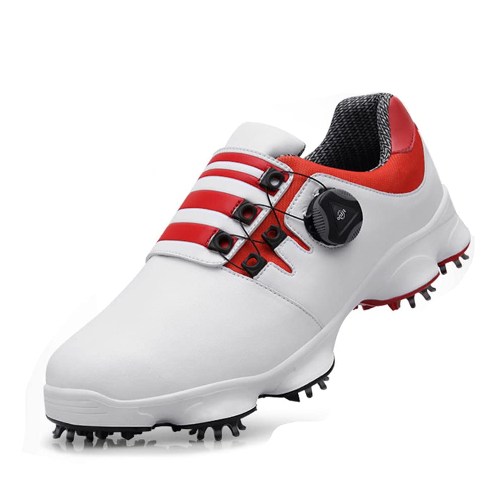 YTSDHFHF Men's Professional Golf Shoes - Breathable Lightweight Training Shoes with One Foot Stirrup Design | Perfect for Golf Course & Driving Range Practice