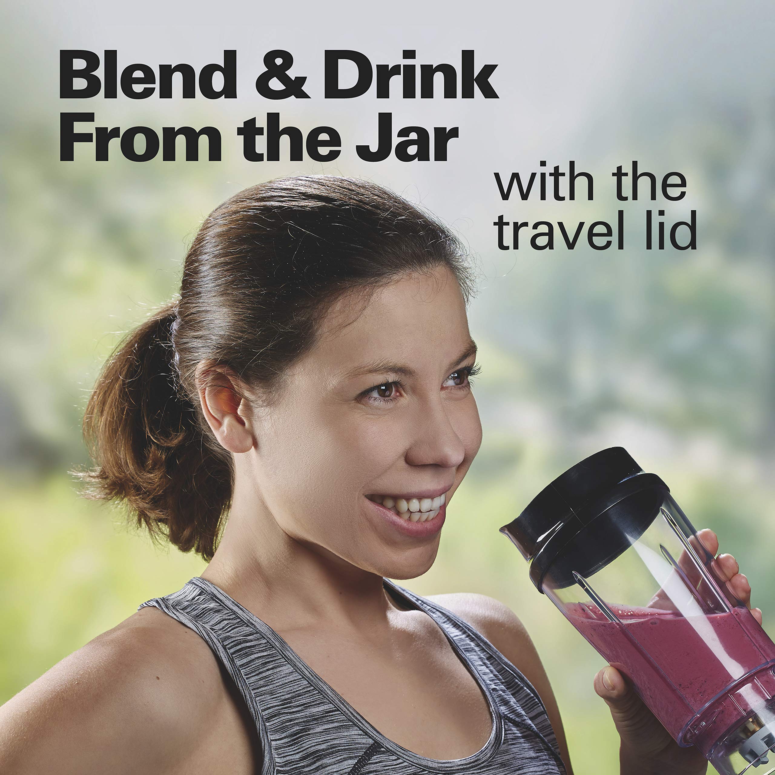 **Hamilton Beach Personal Blender with Wave Action - Perfect for Shakes, Smoothies, Protein Drinks & Meal Prep - Ideal for Home, Office & Gym Use**