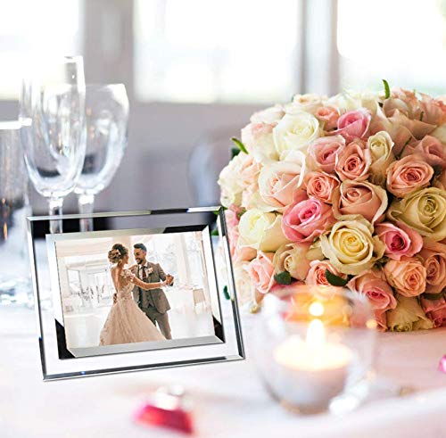 8x10 Picture Frame Set - 2 Pack Glass Wall & Tabletop Display for Photos