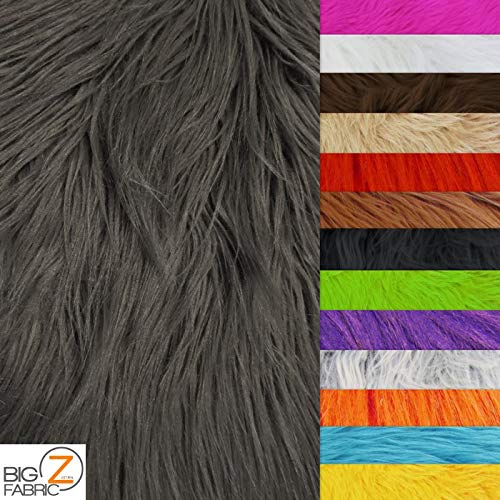 Premium Faux Fur Fabric by The Yard - Soft Gorilla Animal Long Pile Material for DIY Coats, Costumes, Scarves, Rugs & Fashion Accessories (White) - Perfect for Winter Fashion, Home Decor & Craft Projects