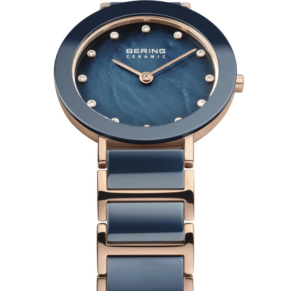 BERING 11429-767 Ceramic Women's Watch - Luxury Waterproof Ladies Wristwatch with Stainless Steel Band, Elegant Dress Watch for Business, Party & Everyday Wear