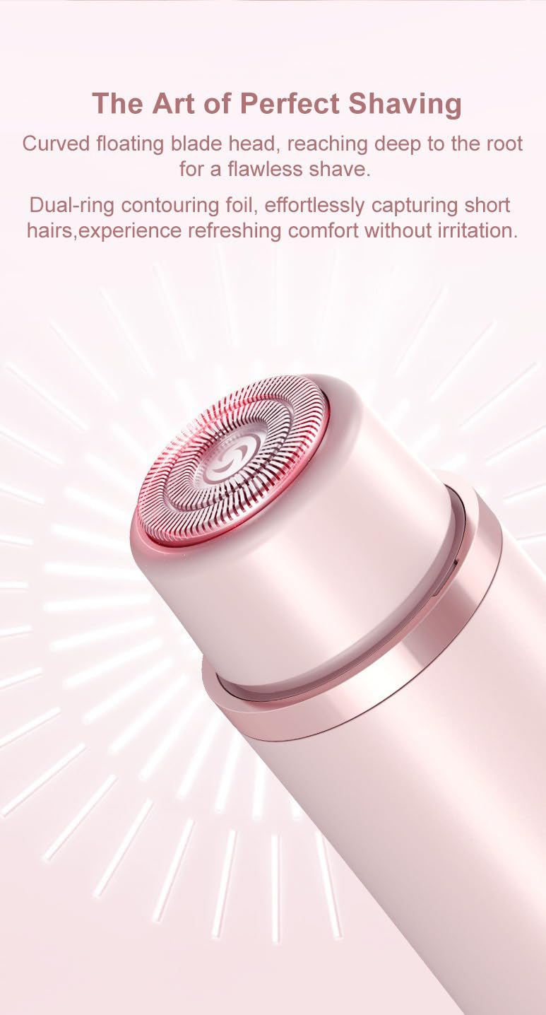 Bliss and Beauty 2-in-1 Electric Shaver for Women - Painless Hair Removal & Bikini Trimmer, Rechargeable Cordless Lady Shaver (Blue) | Smooth Legs, Underarms & Sensitive Areas | Perfect for Travel, Gym & Everyday Use