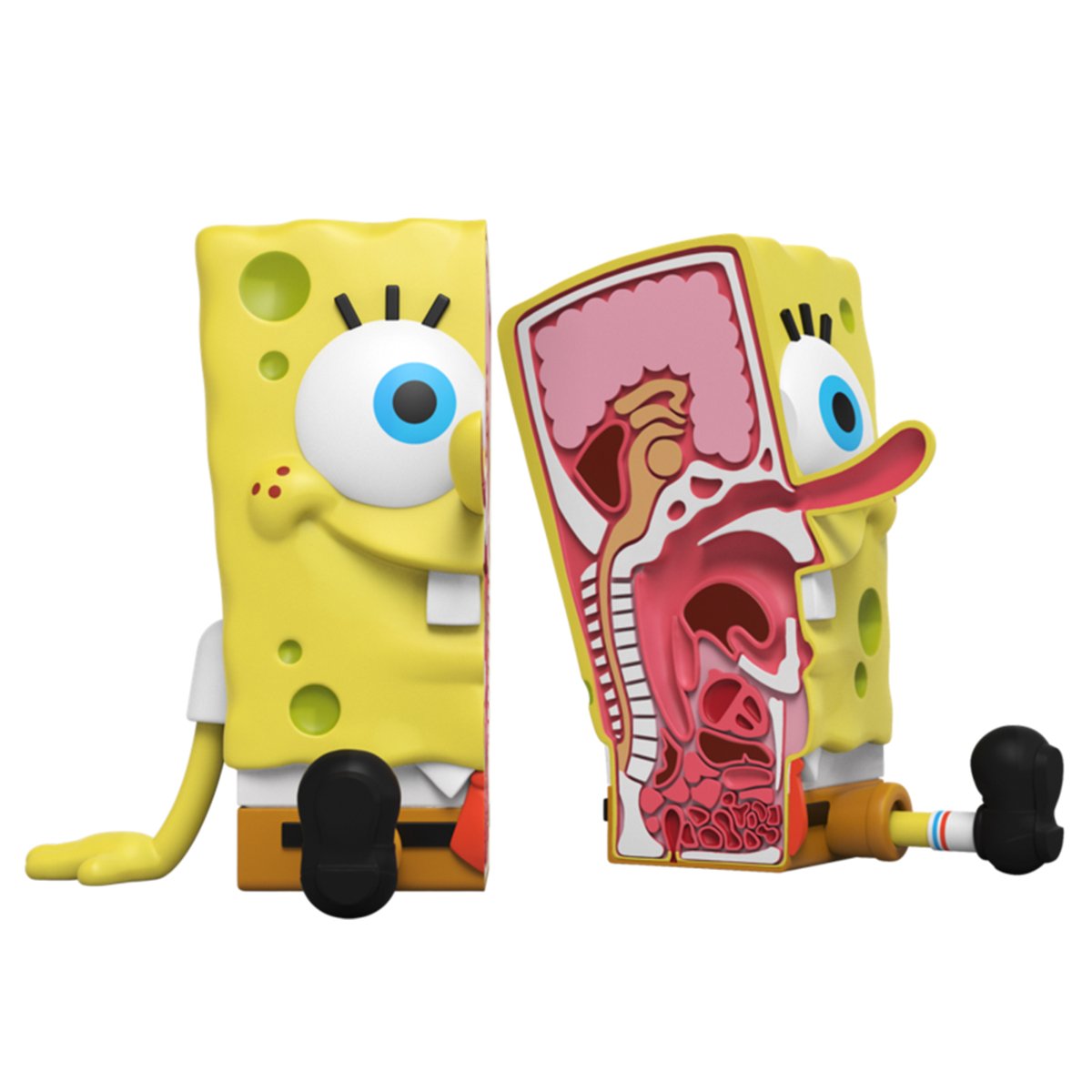 Mighty Jaxx XXPOSED Spongebob Squarepants Action Figure - Collectible Art Toy for Fans & Decor - Perfect for Home Display, Office Decor, and Gifts