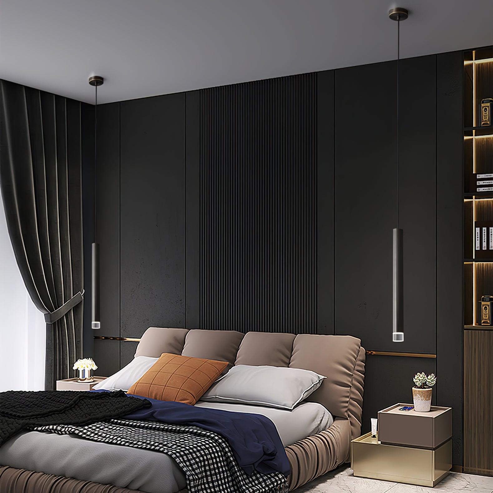 Elegant Hanging Pendant Lamp with LED Candle Lights - Perfect for Bedroom, Living Room, and Dining Room Decor