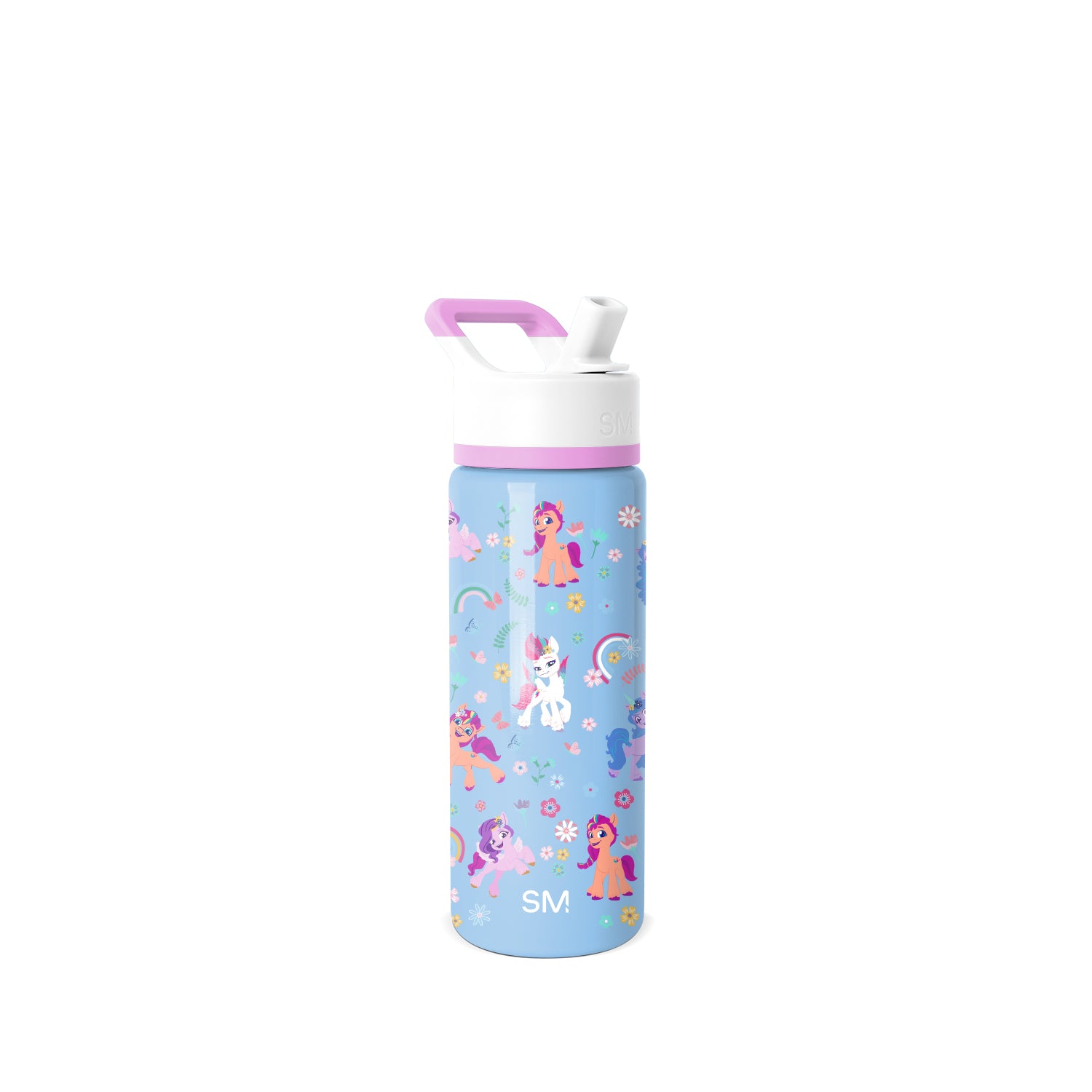 Summit Kids Water Bottle with Straw Lid - BPA Free, Leak Proof, 12oz Insulated Stainless Steel Bottle for School, Sports & Outdoor Activities