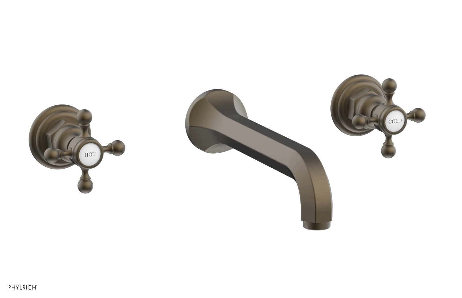 HEX TRADITIONAL Wall Mounted Lavatory Sink Set 500 11 - Perfect for Bathroom, Powder Room, and Guest Bathroom Decor
