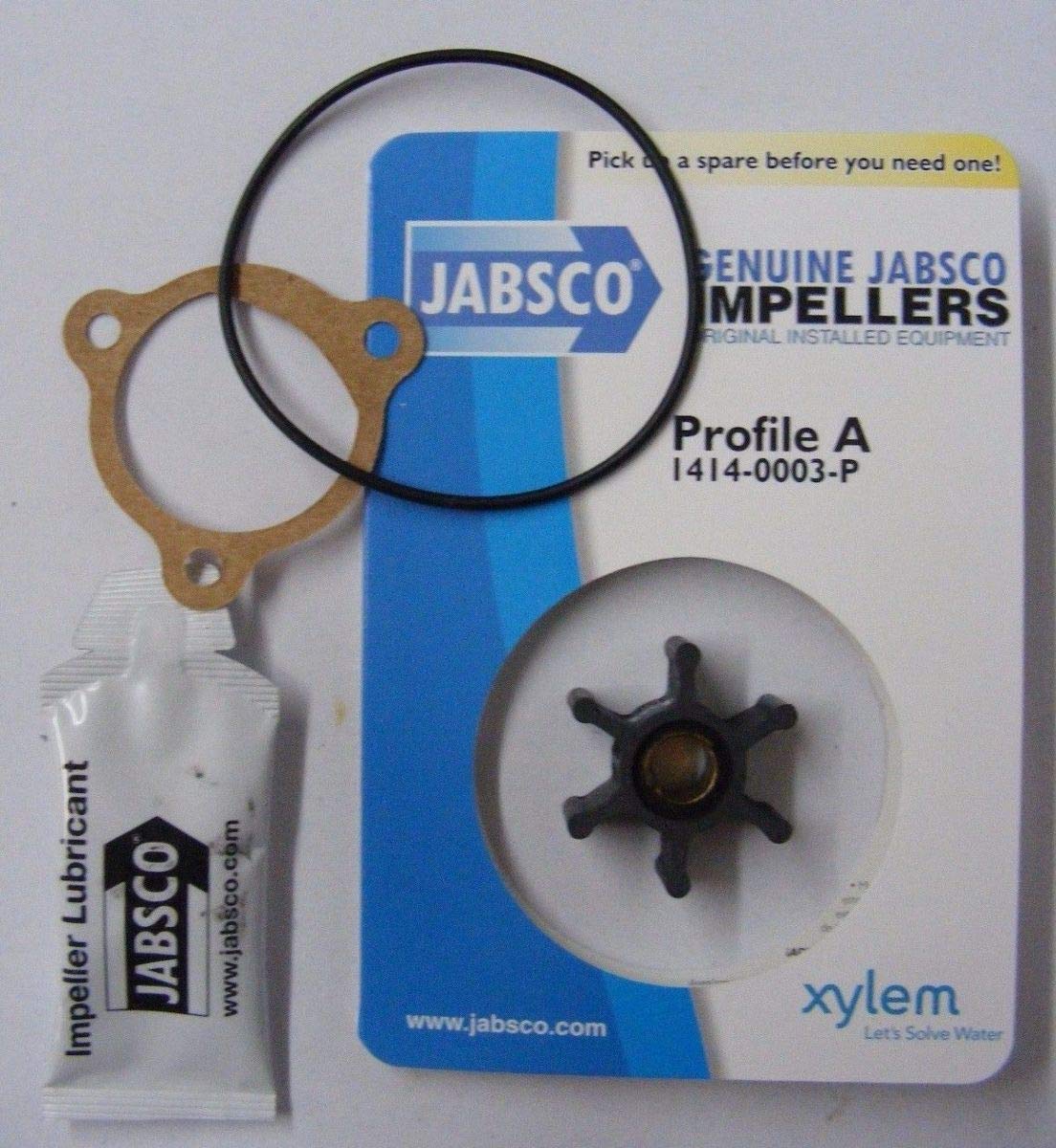 Jabsco 1414-0003-P 6-Blade Nitrile Flexible Impeller 