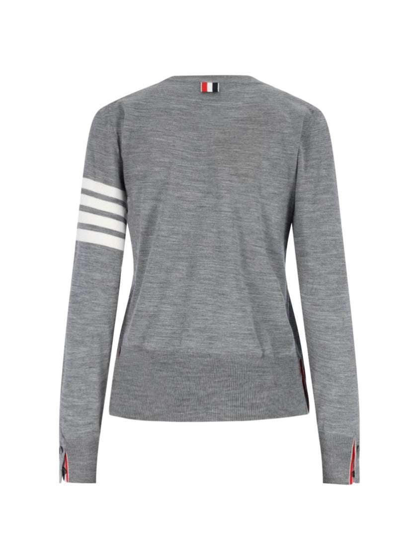 4 Bar Sweater for Men & Women - Light Grey Crewneck Pullover - Soft & Comfortable Knitwear for Casual Wear, Office, and Fall Outfits